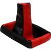 Aerzetix: Cuffia leva cambio in pelle sintetica nero e rosso