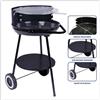 BBQ Barbecue BBQ tondo cm 37 con supporto a 3 gambe e ruote / 211815