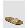Birkenstock Ciabatte Beige Da Donna Birkenstock Madrid Big Buckle Lenb Narrow