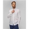 BOSS Camicia Bianca Di Lino Da Uomo Hugo Boss