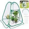 HGRGHH Mini Serra Pop-up, 70 x 70 x 80 CM Tenda Di Crescita Delle Piante in PVC Trasparente per Interni Esterni, Piccola Serra per Verdure, Fiori e Funghi