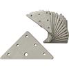 OMIDEAS 15 x Piastre di giunzione piatte triangolari (70 x 70 x 1.5) staffa angolare legno telaio assemblaggio piastra di fissaggio in acciaio