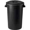 Stefanplast Bidone in Polietilene Nero senza coperchio di Stefanplast-70 LT