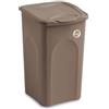 Stefanplast Portabiancheria Linea Primavera Tortora 50lt chiuso 37x37x56h cm di Stefanplast