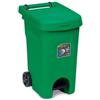 Stefanplast Bidone Urban Eco System Verde 60 lt con pedale di Stefanplast