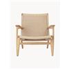 Carl Hansen & Søn Poltrona con seduta e schienale intrecciati CH25