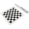 Andux Chess Game Scacchiera Arrotolabile Solo Scacchiera XQQP-01 (bianco e nero,35x35cm)