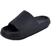 Shenduo Ciabatte Donna Sandali Estive con Platform Antiscivolo Leggere Comode per Spiaggia Piscina e Mare D90111 Nero 39/40EU