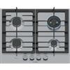 Bosch Piano Cottura 4 Fuochi a Gas Larghezza 60 cm in Acciaio Inox colore Inox - PCH6A5I90 Serie 6