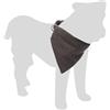 Flamingo Cane Collare con Bandana Herbert Marrone Scuro M 35-50cm 20mm