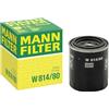 Mann Filter MANN-FILTER W 814/80 Filtro dell'olio - per Autovetture + veicoli commeriali