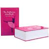 Fluaonb Cassaforte per Libri Dizionario, Cassaforte Nascosta con 3 un Combinazione Digitale, Cassaforte Antifurto, (Rosa)