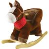 GIODICART Pony a Dondolo con Verso Marrone