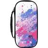Konix Geek Star Custodia di protezione e trasporto console Nintendo Switch, Switch Lite e Switch OLED - Alloggio 8 giochi - Design stelle
