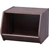 Iris Ohyama, Scatola portaoggetti aperta/Scatola portaoggetti in legno/Armadio portaoggetti piccolo/Mobili laterali/Scatola impilabile, Moderno, Design, Ufficio, Casa - Stack Box - STB-400 - Marrone