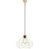 Eglo Leuchten my light Lampadario a sospensione Tarbes in alluminio colore oro satinato a forma di diamante 1XE27 43679/20