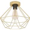 Eglo Leuchten my light Plafoniera Tarbes in alluminio colore oro satinato a forma di diamante 1XE27 43678/20