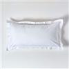 Homescapes - Federa standard e king size in Oxford, 100% cotone egiziano in percalle da 200 fili, anallergico, Cotone, White, King (19 x 36 / 48 x 91 cm)