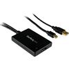 StarTech.com Adattatore Mini DisplayPort HDMI con audio - Convertitore Mini DisplayPort a HDMI con audio USB - Adattatore Passivo DP++ - Compatibile con Thunderbolt (MDP2HDMIUSBA)