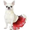 Atosa Costume De Animale Domestico Tutu Rosso S