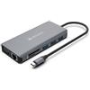 Atlantis land Docking station Atlantis Land A04-TC_DK46 IN Type-C 1xHDMI 4K/60Hz 1xGbitLan 1xVGA FHD/60Hz 3xUSB3.0 2xUSB-C(1xPD) 1xSDTF Grigio