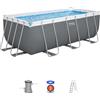 Bestway Set piscina grigio scuro da 412x201x122 cm
