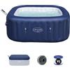 Bestway Idromassaggio gonfiabile Hawaii Lay-Z-Spa AirJet 4-6 persone quadrato
