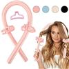 Emmie Jewelry Heatless Curls - Set di bigodini per capelli lunghi, con 2 elastici per capelli e 1 clip per capelli (rosa)