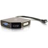 C2G Cavi per andare Cables to Go Mini DisplayPort a HDMI, VGA o DVI adattatore convertitore, nero (54341)