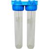 Swan Batteria twin porta filtro 20" trasparente