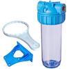 Contenitore tazza porta filtro 10" trasparente ottonata