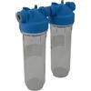 Batteria twin contenitore tazza porta filtro 10"