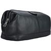 STILORD Laurin Beauty Case uomo in pelle Trousse da viaggio Porta trucco rigido Portatrucco Pochette vintage cuoio Colore:nero