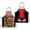 Gxhong Grembiule Da Cucina Donna Sexy, Divertente Grembiule Da Barbecue, Divertente Set Di Grembiuli Da Regalo Per Coppie Di Adulti Per Feste Bbq