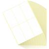 Fousenuk 210 pezzi Etichette Adesive, Fogli Adesivi Bianche 100 x 50 mm