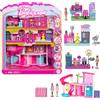 Barbie Mini BarbieLand - Set dei Sogni, con boutique degli animali, supermercato e parrucchiere, 4 mini bambole e accessori inclusi, giocattolo per bambini, 4+ anni, JGL31