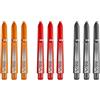 RED DRAGON VRX Alberi Freccette Aste Corti Multipack - 4 Set per Confezione (12 Alberi in Totale)