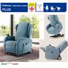 Il Benessere Poltrona Relax Plus Braccioli estraibili con Ruote Motorizzate e Joystick Completamente Sfoderabile