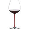 RIEDEL 4900/07R Fatto A Mano Old World Pinot Nero Calice da Vino, Stelo Rosso, Cristallo