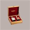 LUCGEL Cofanetto Regalo in Legno Elegante Duetto 250 ml Medaglie D'oro Aceto Giusti