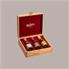 LUCGEL Cofanetto Regalo in Legno Elegante Tris 100 ml Medaglie D'Oro Aceto Giusti