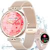 Shepatio Orologio intelligente da donna con funzione telefonica 1,19 AMOLED touch screen IP68 Diamond Smart Watch con orologio da polso 24H ciclo mestruale 120+ modalità sportive contapassi calorie fitness