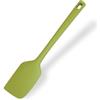 Fackelmann Spatola da cucina in silicone antistatico, leccapentole con anima interna in acciaio, paletta per impastare e preparare, dimensioni 28x5.5x1.4 cm, Linea Oliva