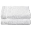 De Witte Lietaer Set di 2 Lenzuola Doccia 70 x 140 cm Contessa Luxe, Cotone, Bianco