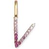 SINGULARU - Charm Letter Spark Sakura. Iniziale in Argento Sterling con Finitura Placcata Oro 18Kt e Zirconi. Gioielli da Donna. Lettera V