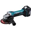 Makita DGA452RTJ - Smerigliatrice angolare 18 V Li-ion LXT da 115 mm, completa di 2 batterie da 5,0 Ah e caricabatterie, fornita in una custodia Makpac