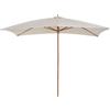 Outsunny Ombrellone 2x3 m da Giardino Impermeabile, in Legno e Poliestere 180G, Beige