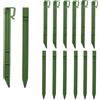 CAASFOOY Confezione da 30 picchetti per bordi paesaggistici, CAASFOOY 24,5 cm, picchetti di ancoraggio in plastica, per bordi di terrazze e tende da giardino (verde)