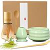 BUCOMTU 5 pezzi Matcha Kit Matcha Whisk Set Frusta al Matcha per la Preparazione del tè matcha, Ottimo per la Casa, l'ufficio e la Sala da Tè