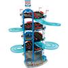 Theo Klein 2813 Autosilo Bosch Car Service, 5 piani, doppia rampa d'uscita, 2 auto da corsa, ascensore e molto altro, Dimensioni- 55 cm x 55 cm x 85 cm, Giocattolo per bambini a partire dai 3 anni